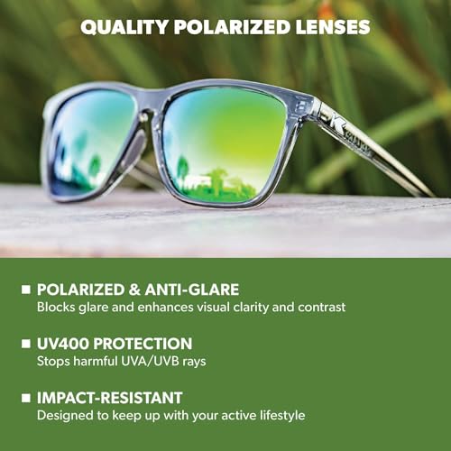 Polarized Square Sunglasses for Men & Women - UV400 Protection