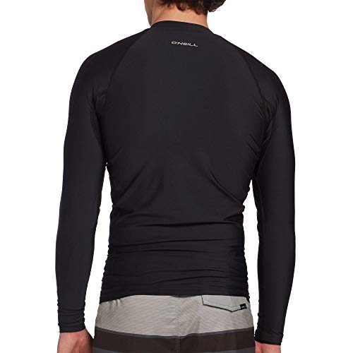 Men’s Long Sleeve Rashguard - UPF 50+ Protection - Large/Black
