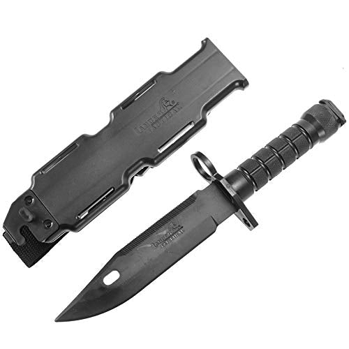 M9 Rubber Training Knife with Sheath - Black