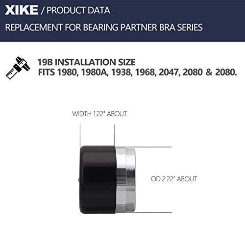 XiKe 4 Pack 70019 Bra Model 19B Replacement Caps for Bearing Buddy Fits 1980-2080