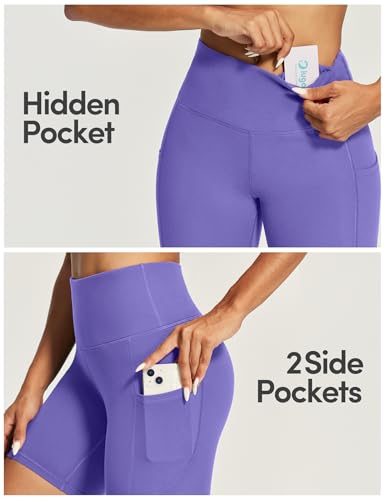 IUGA 6-Inch Tummy Control Biker Shorts for Women - Yoga & Workout Compression