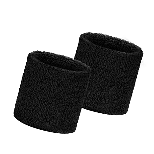 Absorbent Sports Wristband Set for Men and Women - 2PC Wristband