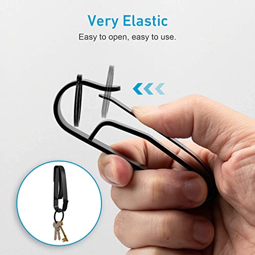 2-Pack Quick Release Duty Belt Key Holder with Key Rings for Professionals