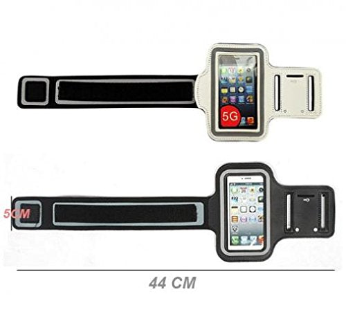 White Sports Armband for iPod Touch 7 - Adjustable Gym Case