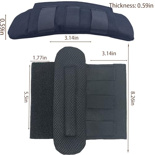 Soft Breathable Shoulder Strap Pad – 2 Pack Tactical Vest Pads - Black