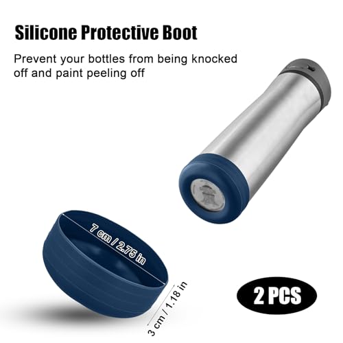 Silicone Water Bottle Boot - 2PCS for Contigo Ashland Chill 24oz - Dark Blue