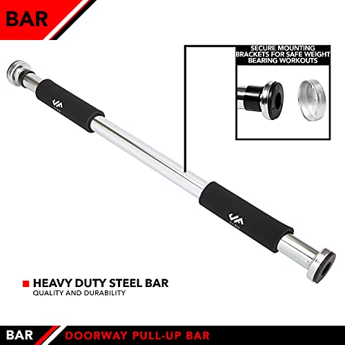 40-Inch Multi Exercise Pull-Up/Chin Up Bar with Comfort Grips