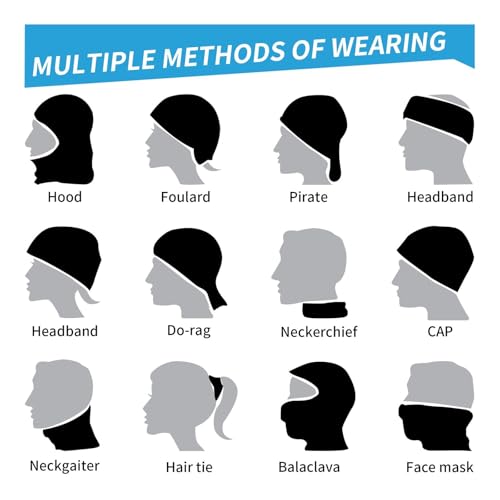 Breathable Navajo Inspired Geometric Print Neck Gaiter 6-Pack - Face Covering for Men & Women