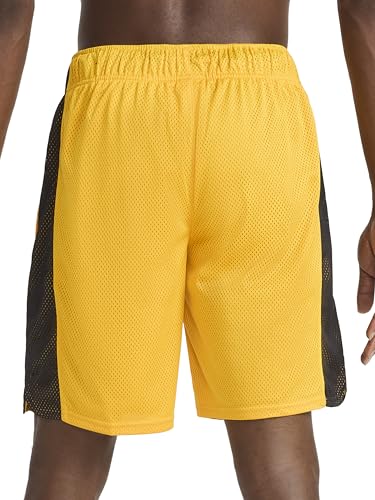 Reebok Men's Hoopwear Mesh 9” Shorts Small Electric Amber Basketball Athletic