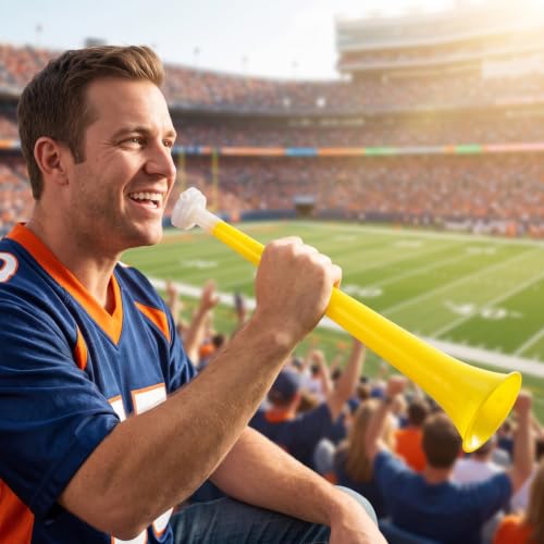 8-Pack 11-Inch Vuvuzela Stadium Horns - Lightweight Noise Makers