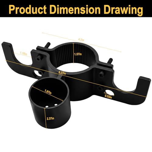 Aluminum Trailer Chain Holder with 7-Way Plug Organizer