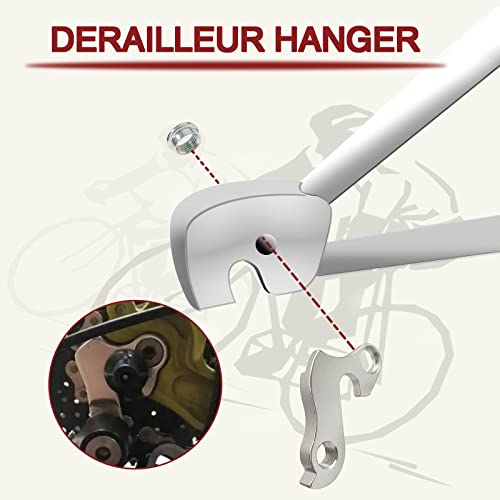 2 Pcs Universal Bicycle Derailleur Hanger Frame Gear Tail Hook - Alloy