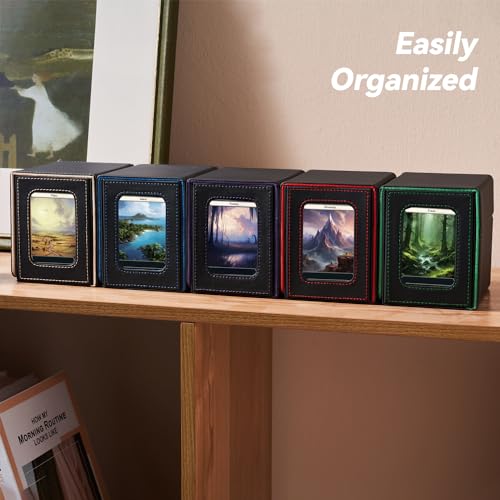 MTG Commander Deck Box - Fits 100 Double-Sleeved Cards, Dice Tray