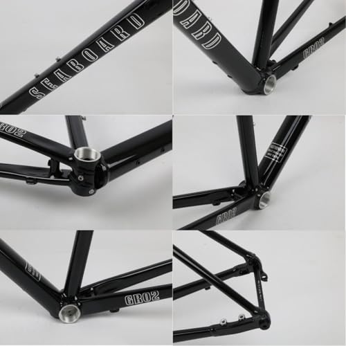 700C Gravel Bike Frame - Aluminum Alloy with Carbon Fork - Blue, 59cm