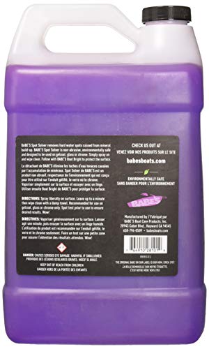 Babe’s Spot Solver 128 oz Hard Water Spot Remover for Boats – Safe on Gelcoat, Glass & Chrome