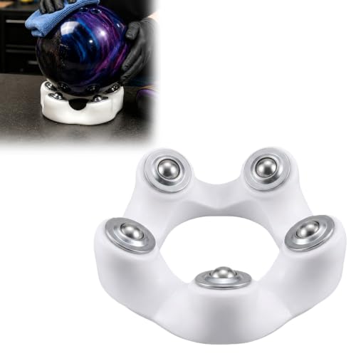 Bowling Ball Spinner & Rotating Cup Holder - Heavy-Duty Stand for Cleaning & Polishing