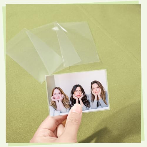 Kpop Photocard Sleeves Holder - 400 Pcs, 58x89mm, Transparent Style