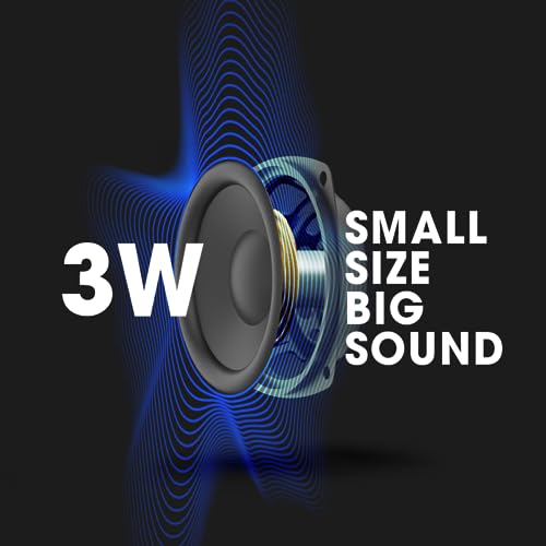 Portable Bluetooth Speaker with LED Lights - Water Resistant, 5+ Hours Playtime