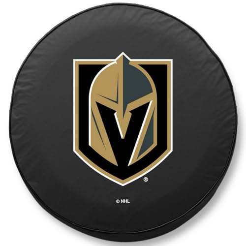 Vegas Golden Knights Tire Cover - Large (31.25x11) - Black Vinyl