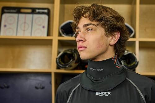 Youth Hockey Neck Guard - Cut Resistant Protection - Black