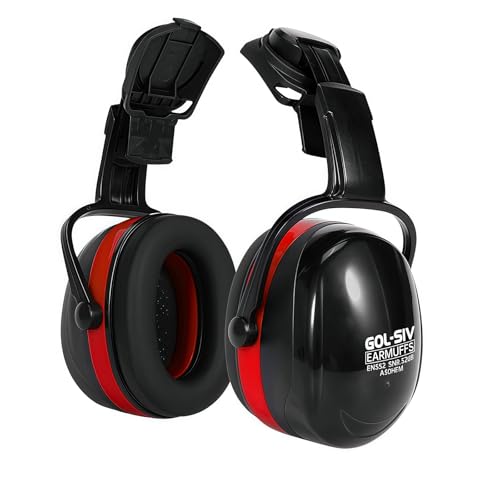 32dB Ear Muffs Hard Hats,Sound Proof Safety Ear Protection For Construction,Gun Range,Lawn Mowing