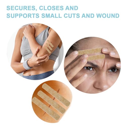 Breathable Wound Closure Strips - 24 Pack, 12x100mm - Medium Size