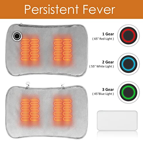 Rechargeable Heated Gloves with Graphene Heating - Portable Hand Warmers for Winter