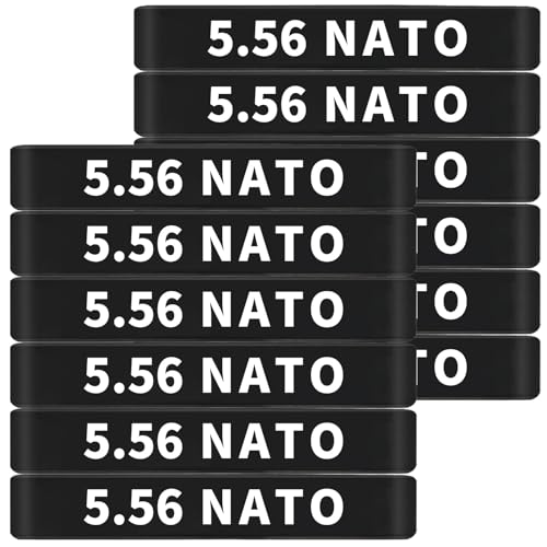 5.56 NATO Magazine Marking Bands - 12 Pack Black & White