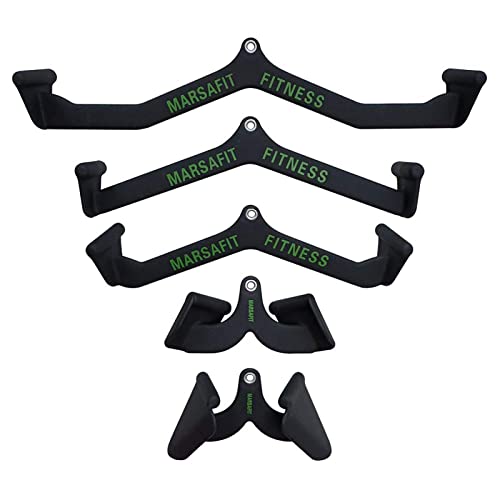Lat Pulldown Bar Attachment for Cable Machines - Ergonomic Rubber Handles