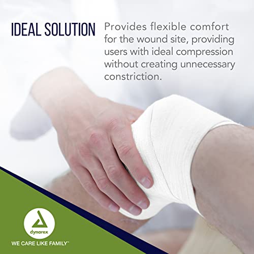 Stretch Gauze Bandages - 4" x 4.1 yds, 12 Count, Non-Sterile, Latex-Free