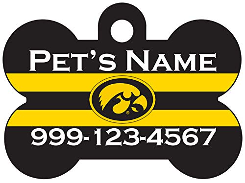 Personalized Iowa Hawkeyes Pet ID Dog Tag - Durable & Customizable