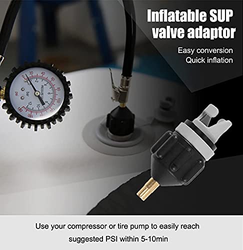 Inflatable Boat SUP Pump Adapter - Black+Orange