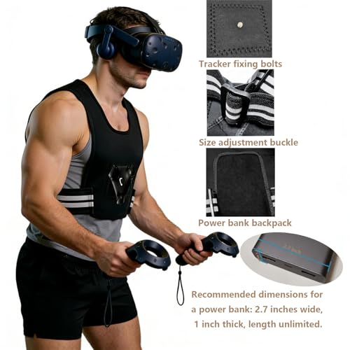 Adjustable Chest Strap for HTC Vive & Tundra Trackers - Secure VR Body Harness