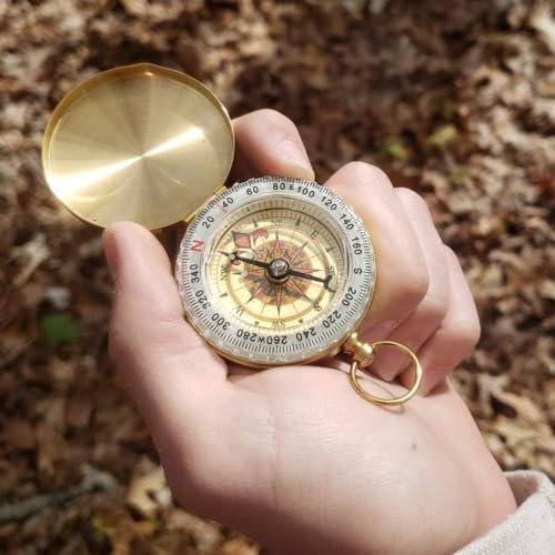 Metal Outdoor Compass for Hiking, Camping & Navigation