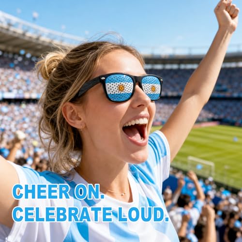 Patriotic Sunglasses - 2-Pack Flag Pattern Eyewear for Events