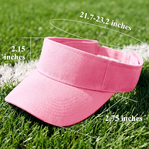 Adjustable Sports Sun Visor Hat for Outdoor Activities - Pink