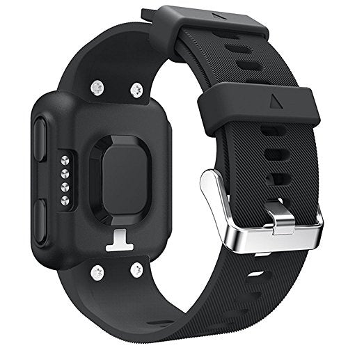 Soft Silicone Replacement Band for Garmin Forerunner 35/30 - Black