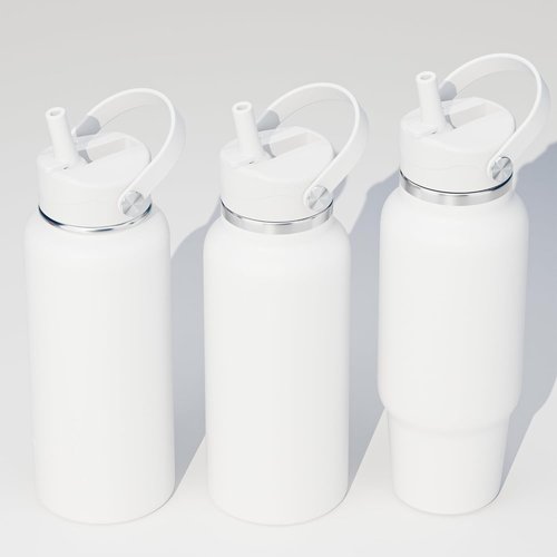 Hydro Flask Straw Lid - Replacement Cap for Wide Mouth Bottles | Fits 12-40 oz - Black/White
