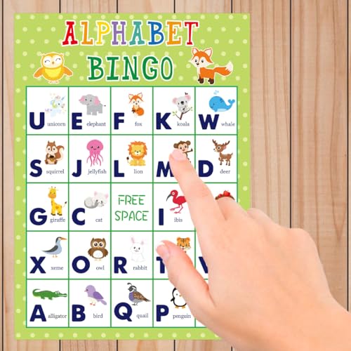 Alphabet Bingo Game for Kids - Educational Learning Fun