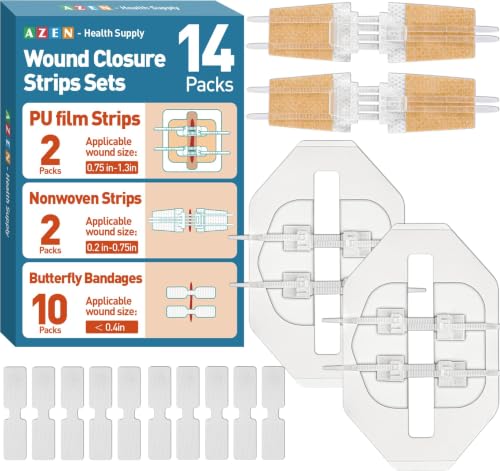 Emergency Wound Closure Kit - 14 Pack Butterfly Bandages