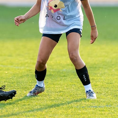 Adult AXOL Built-in Sleeve Gel Shin Guards for Impact Protection