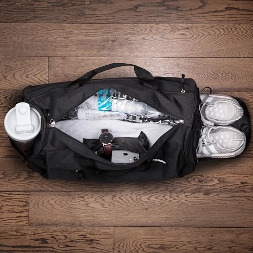 Gym Bag with Shoe & Wet Compartment - Duffle Bag for Travel & Fitness