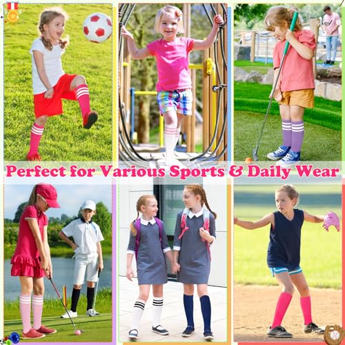 Sarfel Toddler Soccer Socks Kids Youth Baseball Girls Softball Boys