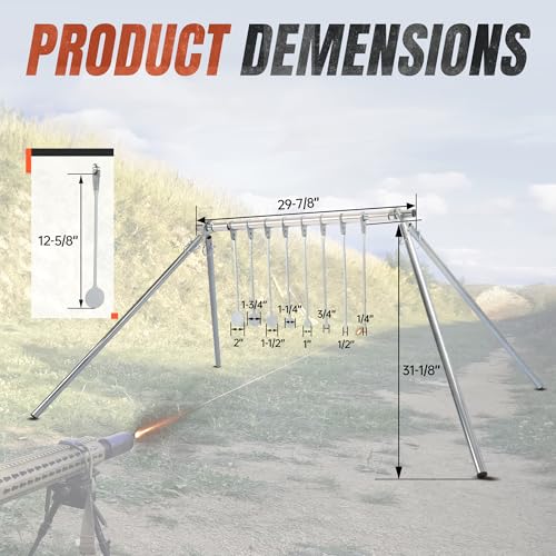 Steel Spinning Rimfire Targets for Airgun Shooting Practice
