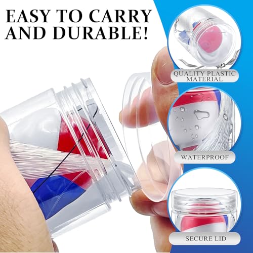 Yasuwekik 24-Piece Mini Fishing Kit for Christmas Shoebox & Emergency Survival