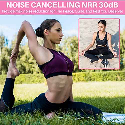 Quality Pink Foam Earplugs - 200 Pairs of Comfortable Ear Plugs for Sleeping, Snoring, & Work - Designed for Small Ear Canals; Women, Kids, or Children - Individually Wrapped & Disposable - NRR 30 dB