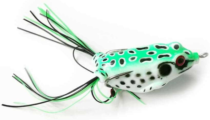 Skiennix Frog Lures - 5pcs Topwater Crankbait Set | 5.5CM Soft Bait for Bass & Snakehead Fishing