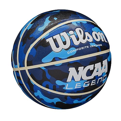 Wilson NCAA Legend Basketball - Blue Camo, Size 5 (27.5")