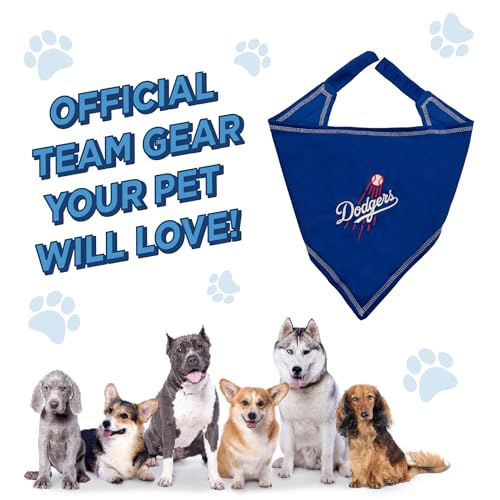 Los Angeles Dodgers Dog Bandana - Small/Medium Tie Scarf