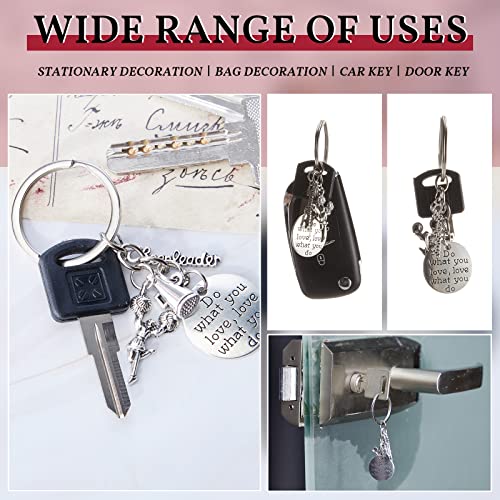 Cheerleader Keychain Set - 6 Pieces Cheer Gifts for Girls